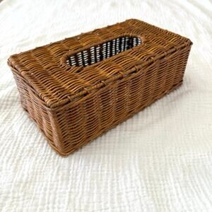 Wicker Tissue Box Cover Rectangle 10 x 5.5 x 3.5